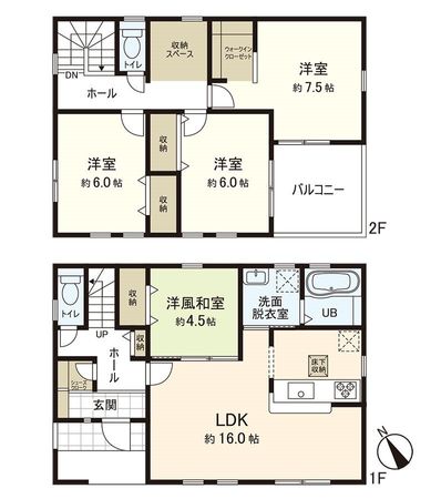 小鶴1丁目 新築戸建 間取図(平面図)