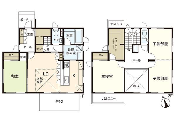 荒井南 戸建 間取図(平面図) 荒井南 戸建 間取図(平面図)