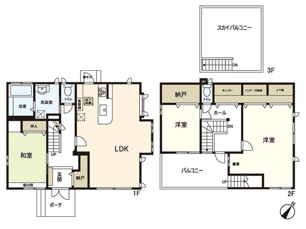 名取市ゆりが丘5丁目 戸建 間取図(平面図) 名取市ゆりが丘5丁目 戸建 間取図(平面図)