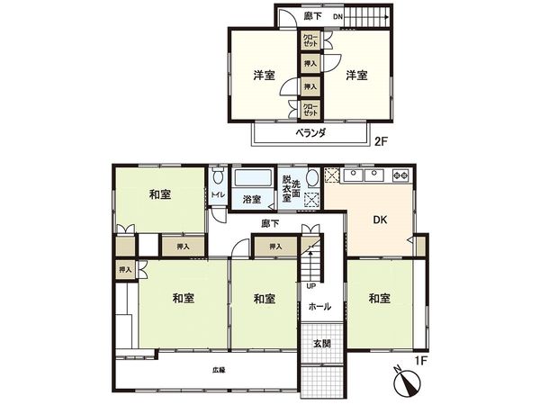 吉成2丁目 中古戸建 間取図(平面図) 吉成2丁目 中古戸建 間取図(平面図)