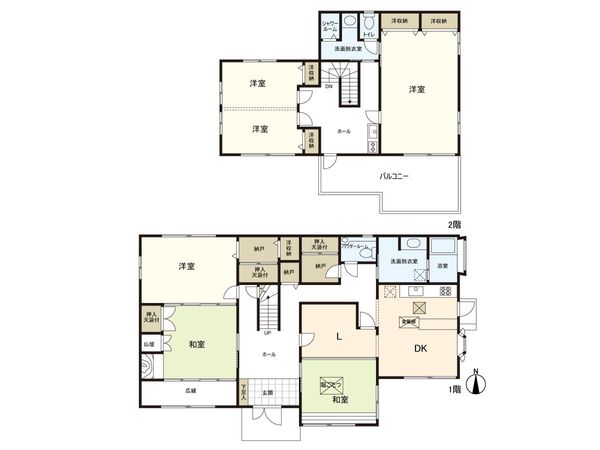 ゆりが丘3丁目 戸建 間取図(平面図) ゆりが丘3丁目 戸建 間取図(平面図)