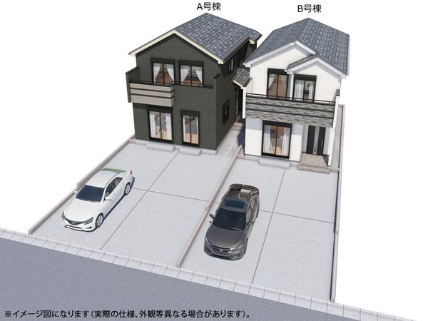 出花1丁目 新築戸建 A号棟 外観パース図 出花1丁目 新築戸建 A号棟 外観パース図