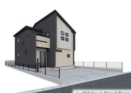東仙台3丁目 新築戸建 外観パース図