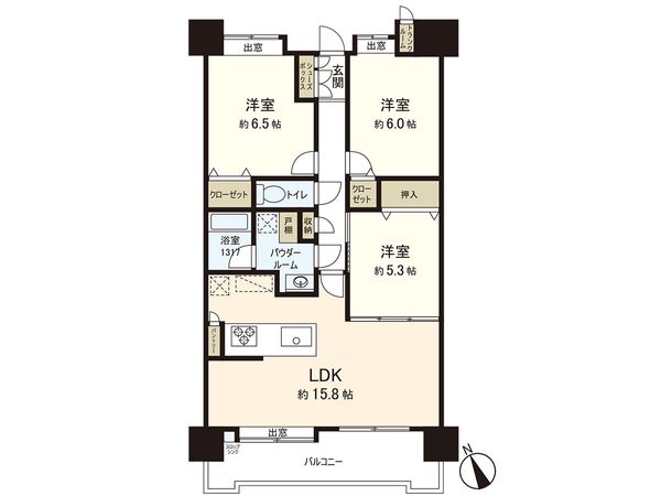 サンシティステーションプラザ多賀城 間取図(平面図) サンシティステーションプラザ多賀城 間取図(平面図)