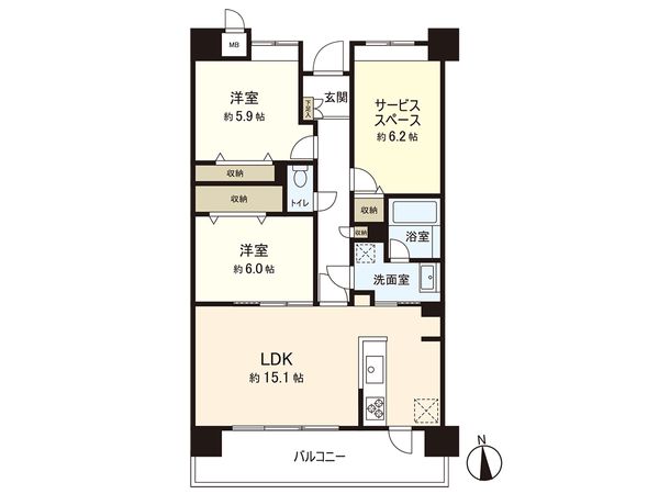グランドパレス宮町ソレアード 間取図(平面図) グランドパレス宮町ソレアード 間取図(平面図)