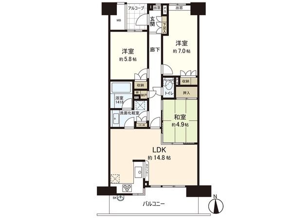 パークハウスリシェルテ 間取図(平面図) パークハウスリシェルテ 間取図(平面図)