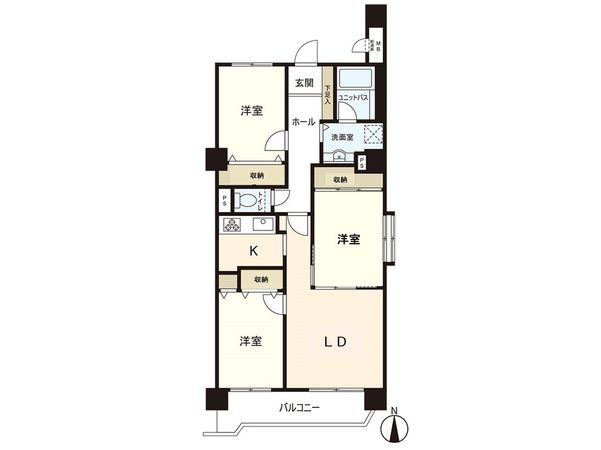 ライオンズマンション上杉東 間取図(平面図) ライオンズマンション上杉東 間取図(平面図)