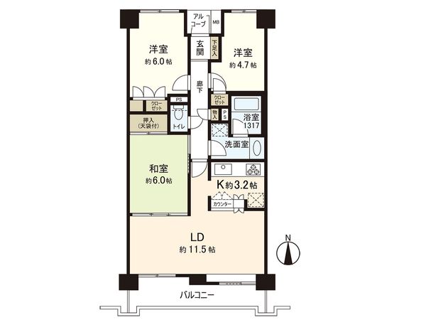 間取図(平面図)