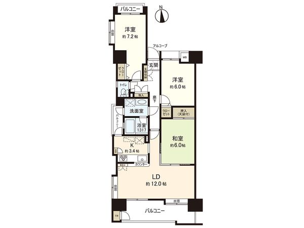 ダイアパレス榴岡Ⅱ 間取図(平面図) ダイアパレス榴岡Ⅱ 間取図(平面図)