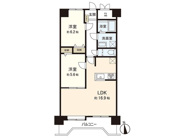 ライオンズマンション大和第2 間取図(平面図) 間取図(平面図)
