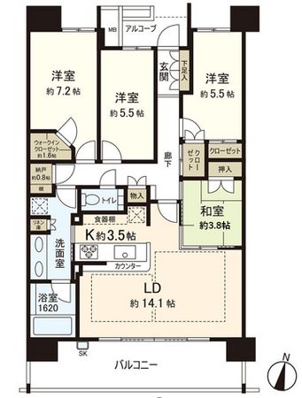 パークタワー勾当台公園 間取図(平面図) パークタワー勾当台公園 間取図(平面図)