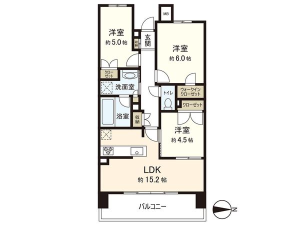 プラウドシティ仙台上杉山通 間取図(平面図) プラウドシティ仙台上杉山通 間取図(平面図)