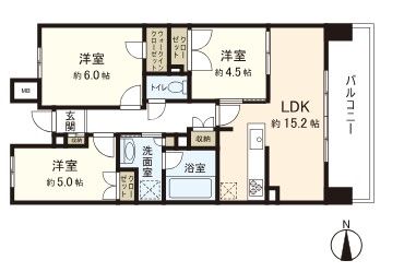 プラウドシティ仙台上杉山通 間取図(平面図) プラウドシティ仙台上杉山通 間取図(平面図)