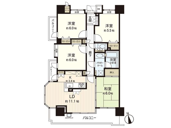サンシティステーションプラザ多賀城 間取図(平面図) サンシティステーションプラザ多賀城 間取図(平面図)