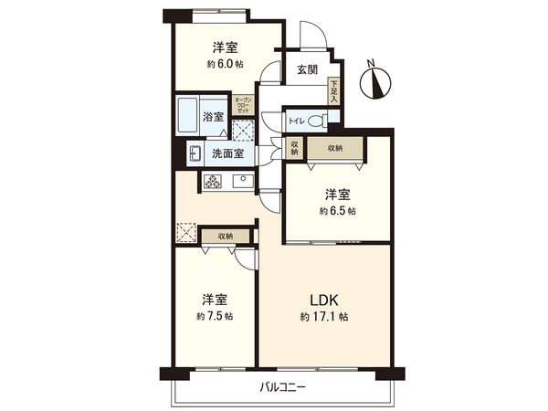ザ・センタータウンズパラッシオ小田原 壱番館 間取図(平面図) ザ・センタータウンズパラッシオ小田原 壱番館 間取図(平面図)