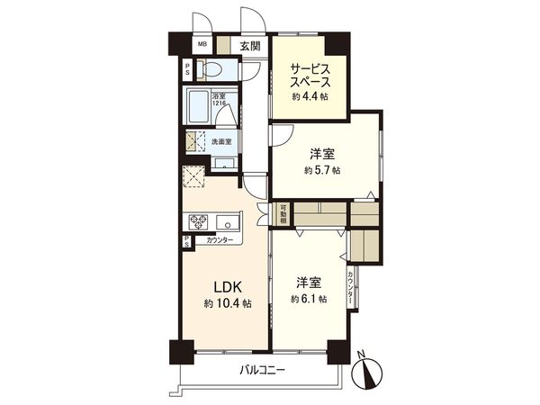 セザール弓ノ町 間取図(平面図) 間取図(平面図)