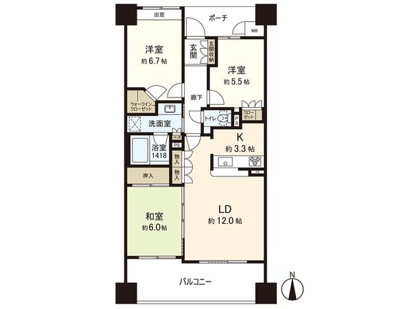 グローリオタワー多賀城駅前 間取図(平面図) グローリオタワー多賀城駅前 間取図(平面図)
