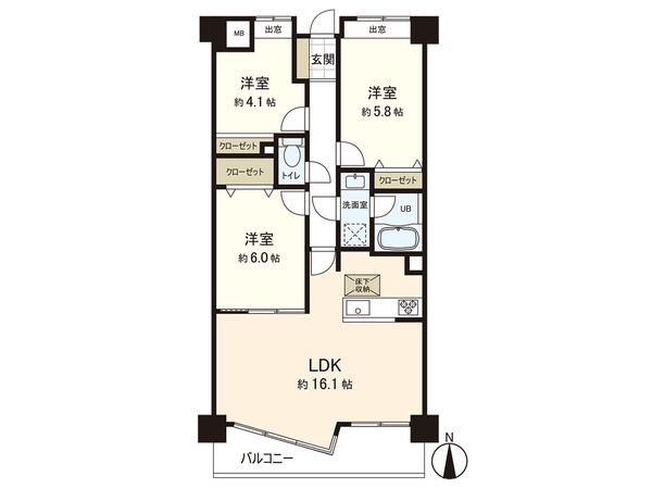 ナイスアーバンステイツ柏木 間取図(平面図) ナイスアーバンステイツ柏木 間取図(平面図)