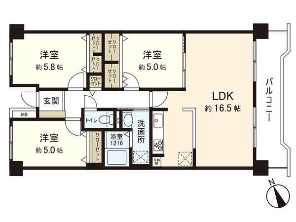 ライオンズマンション宮城野 間取図(平面図) ライオンズマンション宮城野 間取図(平面図)