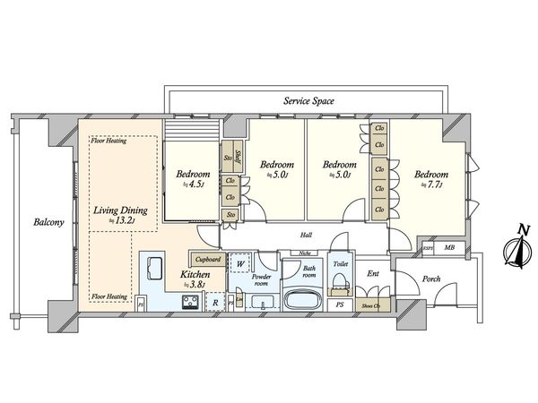 パークホームズ仙台大町ザレジデンス 間取図(平面図) パークホームズ仙台大町ザレジデンス 間取図(平面図)