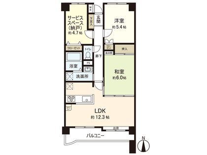 チサンマンション富沢駅前Ⅱ 間取図(平面図) 間取図(平面図)