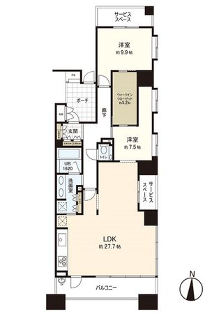 ミッドプレイス仙台タワー&レジデンス タワー棟 間取図(平面図)