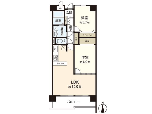 ロイヤルパレス泉中央公園 間取図(平面図)