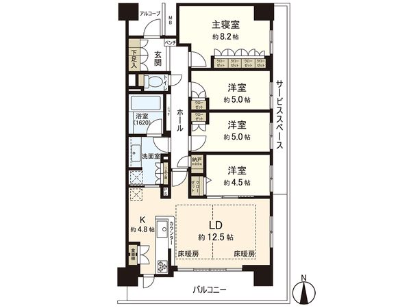 パークホームズ仙台卸町 間取図(平面図) パークホームズ仙台卸町 間取図(平面図)