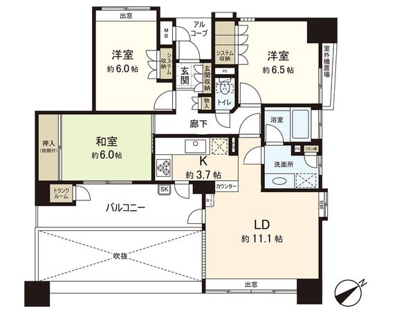 ダイアパレス宮城野 間取図(平面図) ダイアパレス宮城野 間取図(平面図)