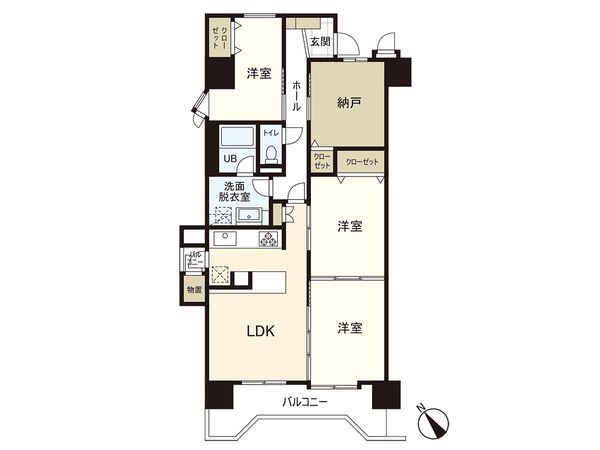 ライオンズマンション大和第2 間取図(平面図) ライオンズマンション大和第2 間取図(平面図)