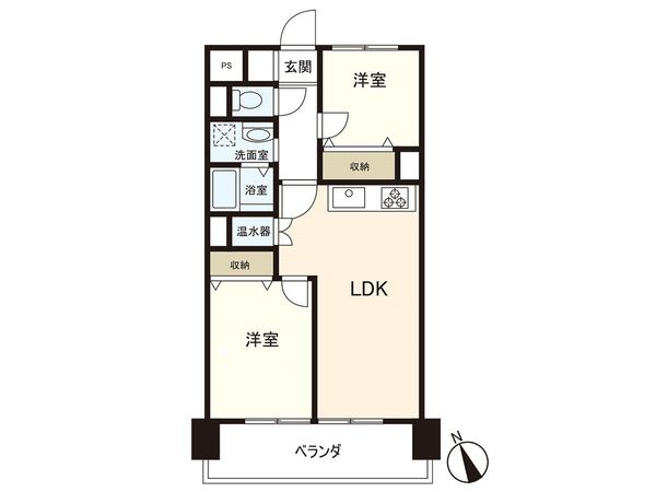 宮城野ハイツ 2号棟 間取図(平面図) 宮城野ハイツ 2号棟 間取図(平面図)