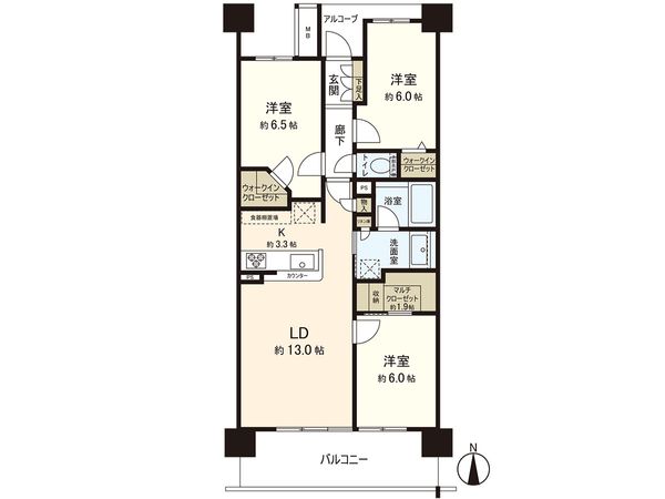 パークホームズ仙台卸町 間取図(平面図) パークホームズ仙台卸町 間取図(平面図)