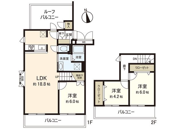 サンセレクト中野栄 間取図(平面図)