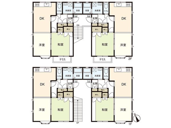 新寺4丁目 アパート 間取図(平面図)