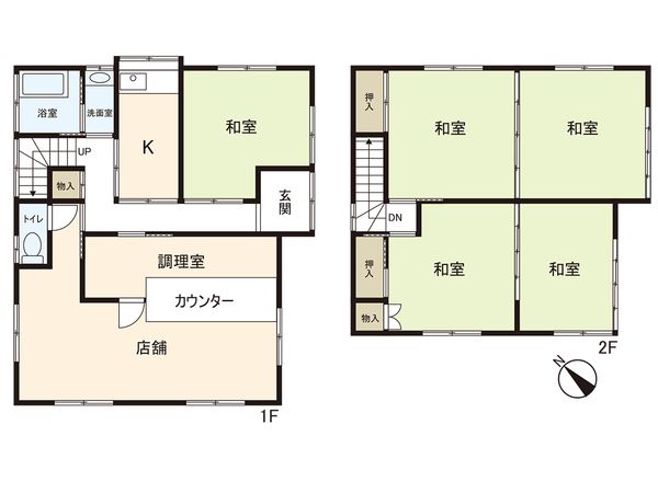 古川新田字旭 間取図(平面図) 古川新田字旭 間取図(平面図)