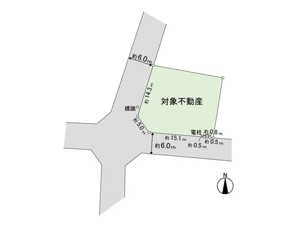 鶴ケ谷1丁目 土地 区画図 鶴ケ谷1丁目 土地 区画図