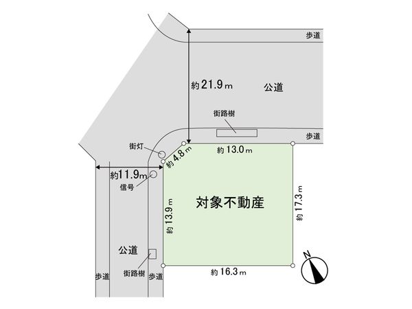 鶴ケ谷7丁目 土地 区画図 鶴ケ谷7丁目 土地 区画図