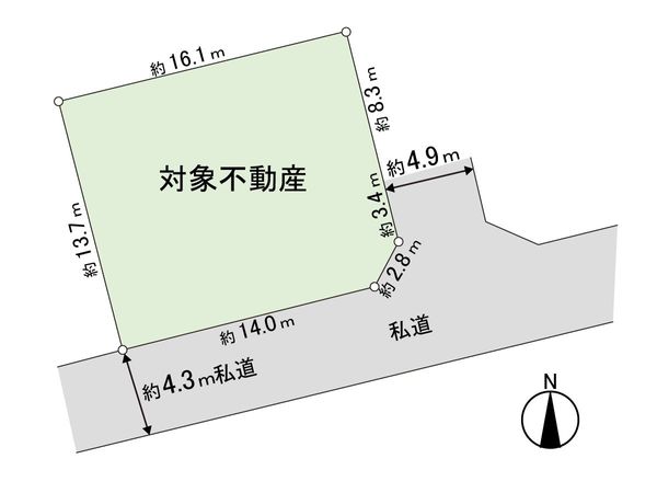上杉四丁目 土地 区画図 上杉四丁目 土地 区画図
