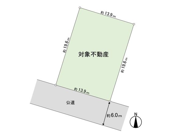 鶴ケ谷一丁目 古家付き土地 区画図 区画図
