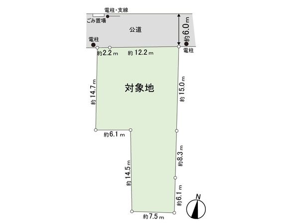 宮町4丁目 土地 区画図