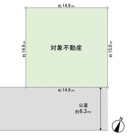 桂3丁目 土地 区画図