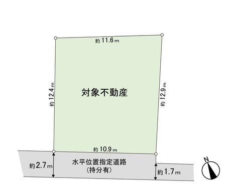 小田原5丁目 土地 区画図
