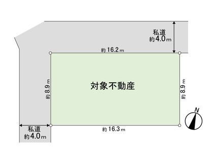 柏木2丁目 土地 区画図