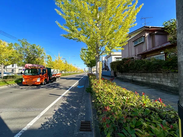 北・西・南の三方角地につき日照・通風良好