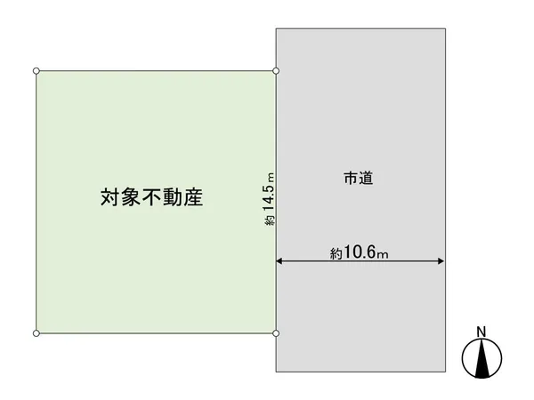 開放感のある約58.86坪の敷地面積