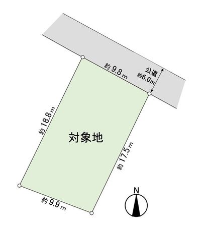 黒松一丁目 B区画 区画図 黒松一丁目 B区画 区画図