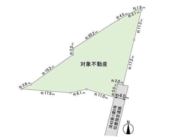 上杉6丁目 土地 区画図 上杉6丁目 土地 区画図
