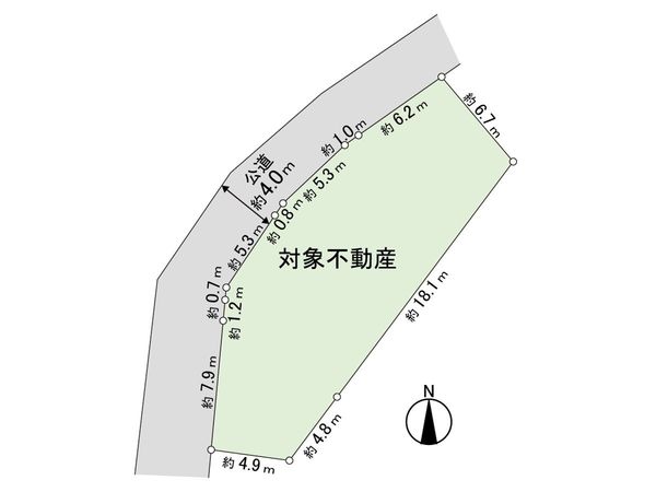 土地 塩竈市旭町 区画図 土地 塩竈市旭町 区画図