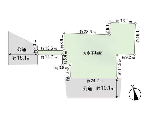 宮町二丁目 土地 区画図 区画図