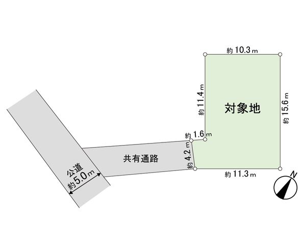 八木山緑町 C区画 区画図